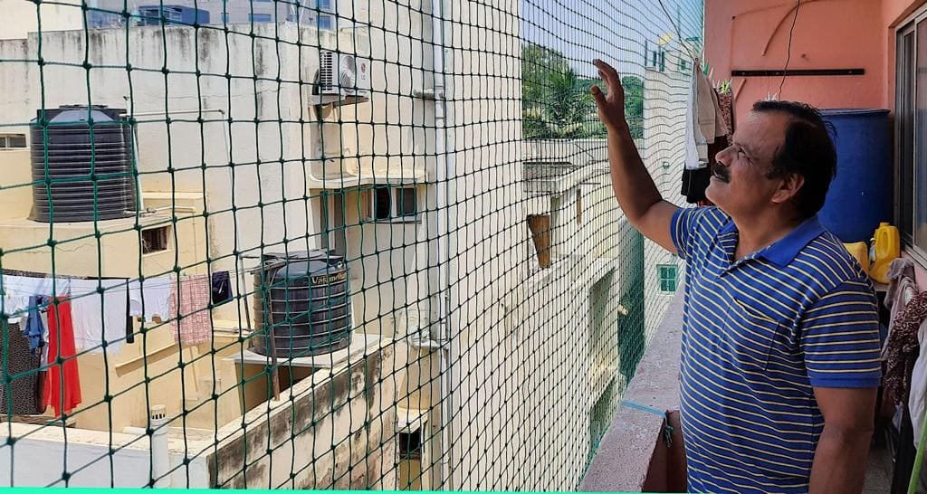 SPL Bird Net Service Near Me Pigeon Netting Installation For Balcony In